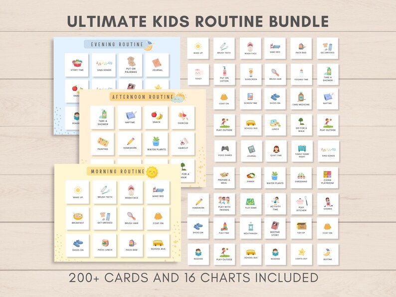 Kids Routine Chart, Bedtime Routine, Morning Routine, Daily Routine