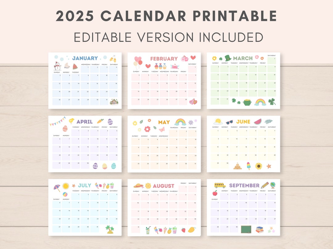 calendar-2025-printable-calendar-2025-calendar-monthly-calendar-kids-calendar-editable-calendar-calendar-pdf-calendar-download-pdf-etsy