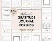 Gratitude Journal for Kids, Kids Daily Gratitude Journal, Printable Gratitude Pages for Children, Mindfulness Journal, Gratitude Worksheet