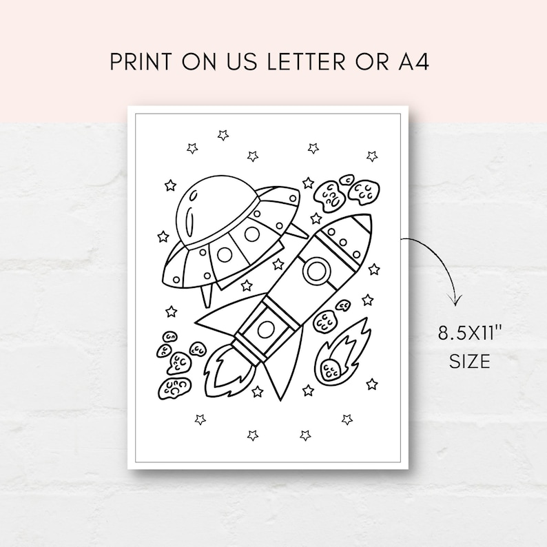 Keep kids busy with this Space Activity Pack, which includes Space activity games and Space coloring sheets. Print as many as you like.