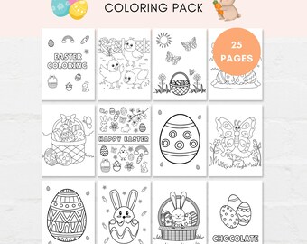 Easter Coloring Pages, Easter Coloring Book, Easter Coloring Sheets, Easter Coloring Pages for Kids, Easter Coloring PDF, Easter Activities