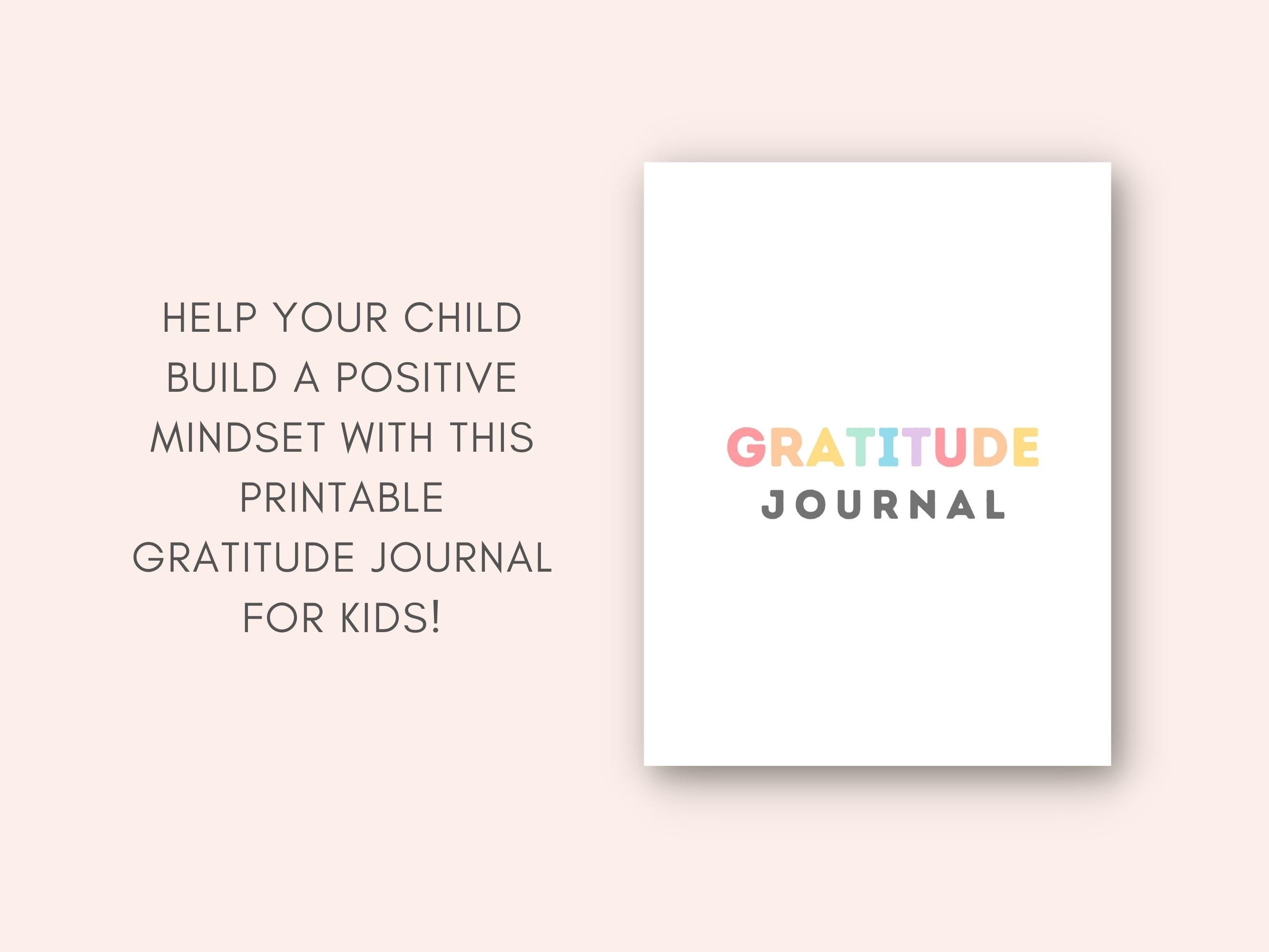 Gratitude Journal for Kids, Kids Daily Gratitude Journal, Printable ...