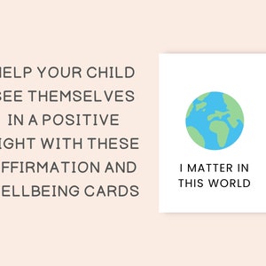 Affirmation Cards For Kids Printable, Children's Positive Affirmation Cards, Motivational Cards, Kids Positivity Cards, Daily Affirmation image 3