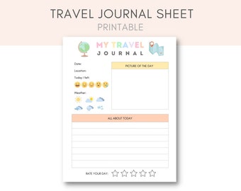 Kids Travel Journal, Travel Journal Printable, Vacation Journal, Kids Journal, Printable Journal, Travel Activities, Travel Journal Kids