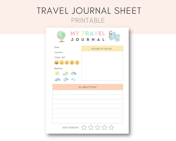 Kids Travel Journal, Travel Journal Printable, Vacation Journal, Kids Journal, Printable Journal, Travel Activities, Travel Journal Kids