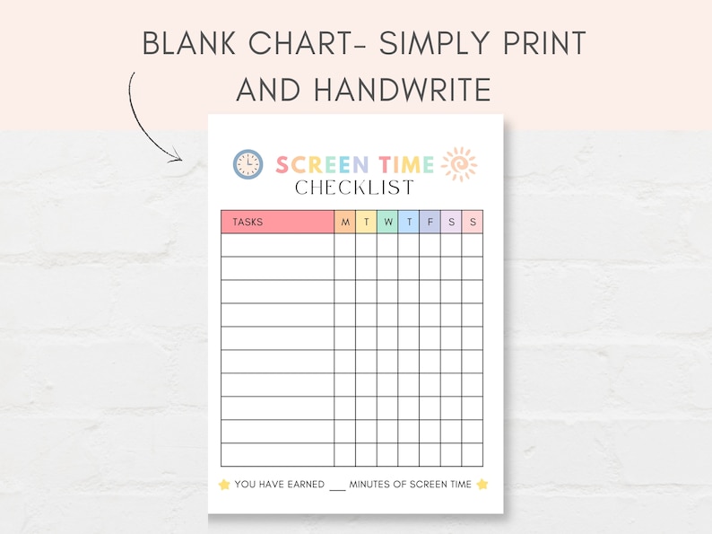 Introducing this Screen Time Checklist to help kids manage their digital usage with this handy printable. From setting limits to tracking activities, this tool promotes healthy screen habits.
