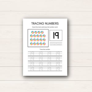 Help your child master their numbers with this Number Tracing for Kids printable! This set of number tracing sheets is perfect for preschoolers and early learners.