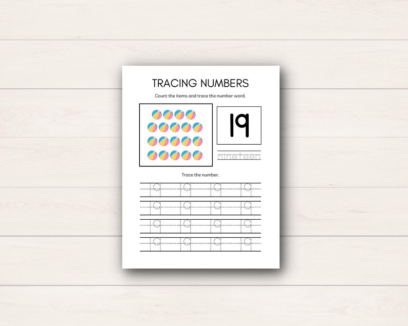 Help your child master their numbers with this Number Tracing for Kids printable! This set of number tracing sheets is perfect for preschoolers and early learners.