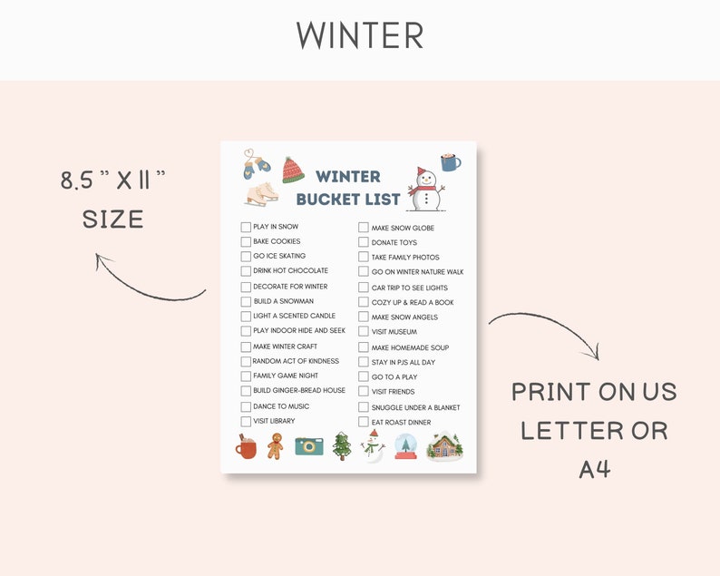 Make every season magical for your kids with this ultimate Bucket list Bundle! This digital download includes 7 beautifully designed bucket lists to help kids discover new adventures and make unforgettable memories all year round.