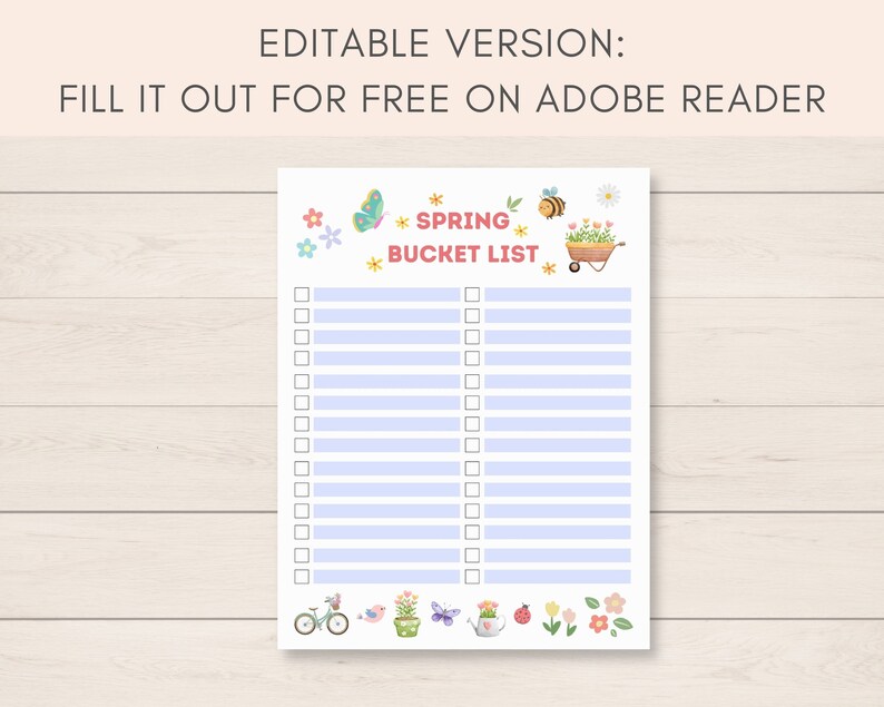 Make each season memorable and filled with joy for your kids with this Seasonal Bucket List Bundle! This printable bundle includes four delightful bucket lists, one for each season - Spring, Summer, Fall, and Winter.
