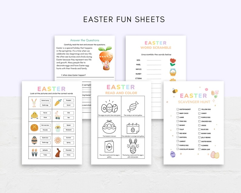 Celebrate Easter with fun and educational activities for your little ones with this Easter Preschool Activity Pack.