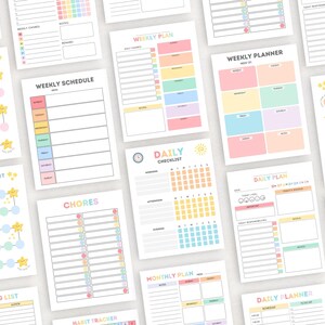 Encourage responsibility with this fun Chore Chart Bundle for Kids! This printable set is perfect for families who want to establish daily routines and teach kids discipline.
