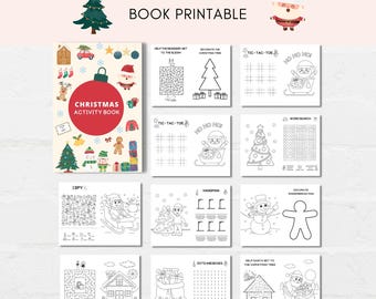 Christmas Activity Book, Christmas Activity Printable, Christmas Coloring, Christmas Activities, Christmas Kids Printable, Christmas Games