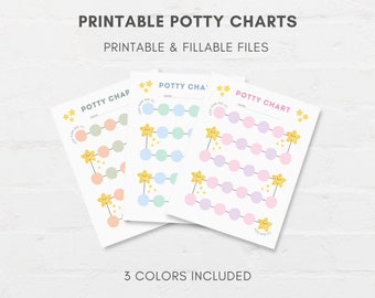 Potty Chart Printable, Potty Training Chart, Potty Printable, Toilet Training, Preschooler Reward, Toddler Chart, Potty Reward Chart