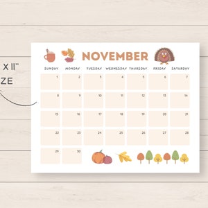 This cute and aesthetic 2026 calendar printable is a fun way to keep track of dates and events throughout the year. It includes ready to print and editable version.