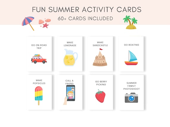 Summer Activity Cards, Summer Activities, Summer Bucket List, Summer Fun Cards, Fun Family Activities, Summer Holiday, Summer Activity List