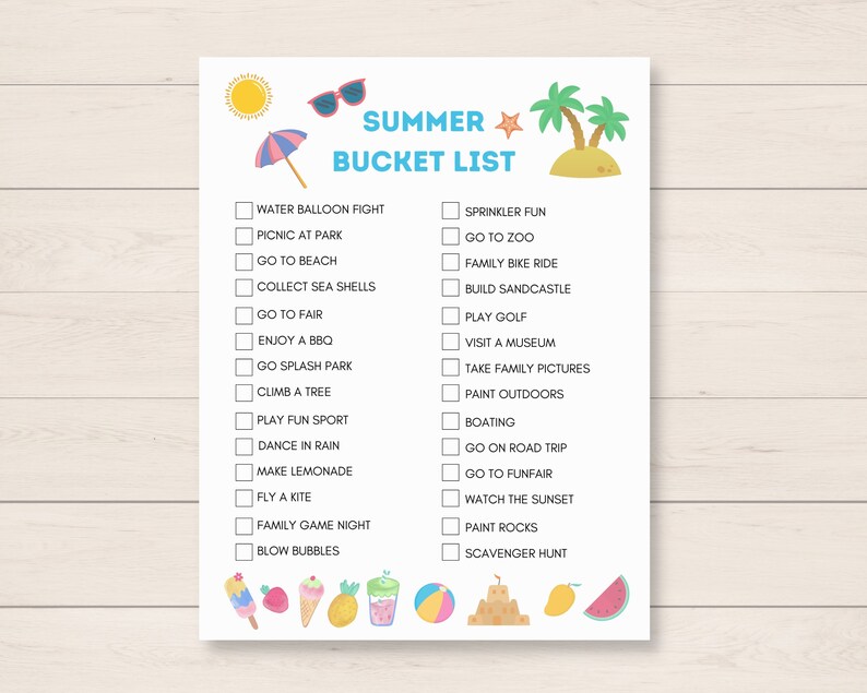 Make each season memorable and filled with joy for your kids with this Seasonal Bucket List Bundle! This printable bundle includes four delightful bucket lists, one for each season - Spring, Summer, Fall, and Winter.