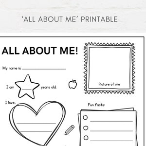 Introduce your child to the world of self-expression with this All About Me printable worksheet! Perfect for classrooms, homeschooling, or fun activities at home.