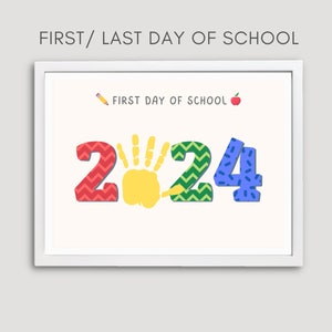 Last Day of School Handprint, Last Day of School, Handprint Craft ...