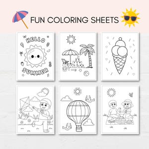 This Summer Activity Book is a perfect way to keep kids engaged this Summer Vacation. The PDF has fun summer games and summer coloring sheets. It can also be used as a party favour. Print as many as you like.