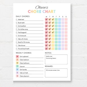 Introduce structure and responsibility with this Kids Chore Chart Printable! This comprehensive chart is designed to make chores and routines fun for children.