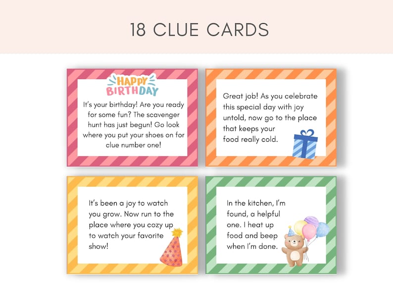 Elevate your childs birthday celebration with this Birthday Scavenger Hunt Printable! This engaging activity promises adventure, and precious memories.