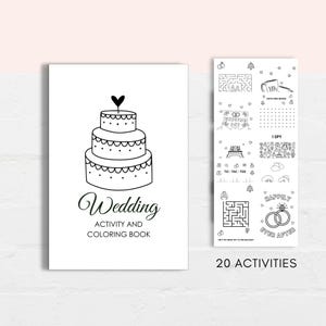 This fun Wedding Activity Pack is a perfect way to keep kids engaged at your wedding. The PDF has fun Wedding games and wedding themed coloring sheets. It can also be used as a party favour.
