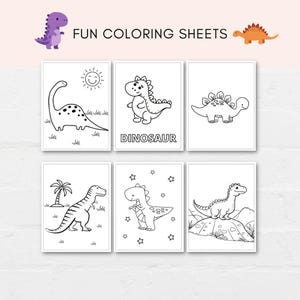 Keep kids engaged with this fun Dinosaur Activity Pack for Kids, which includes Dinosaur activity sheets and Dinosaur coloring sheets. Perfect for Dinosaur parties, classroom fun, school activity and more! Print as many as you like.