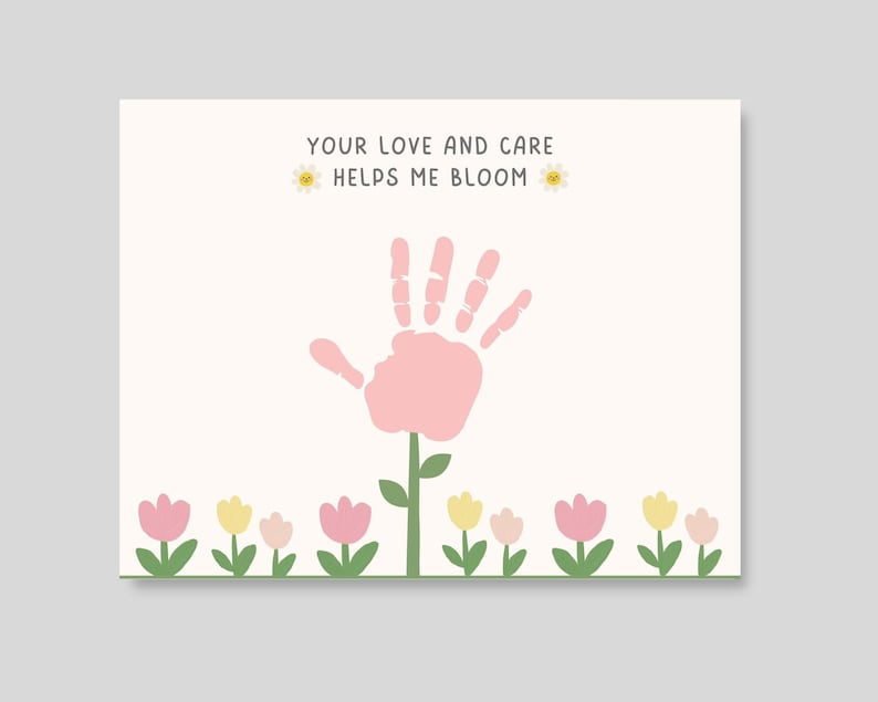 This fun and cute Mother’s day handprint pack is a great activity keepsake/ mom gift. Perfect for toddler, preschool, nursery or baby.