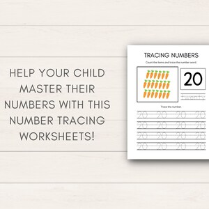 Help your child master their numbers with this Number Tracing for Kids printable! This set of number tracing sheets is perfect for preschoolers and early learners.