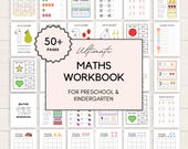 Maths Workbook, Kindergarten Number Worksheet, Kindergarten Workbook, Number Workbook, Kindergarten Number, Homeschool Kindergarten