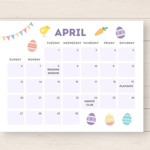 2024-2025 Calendar Printable, Printable Calendar, Editable Calendar ...