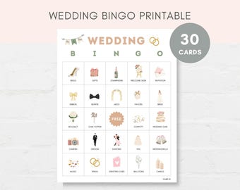Wedding Bingo, Wedding Games, Wedding Activities, Wedding Bingo Cards, Wedding Printable Games, Wedding Bingo Printable, Wedding Bingo Game