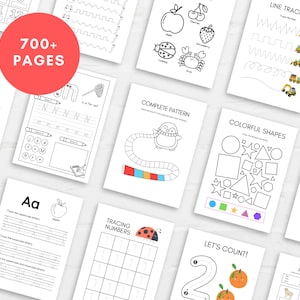 Get the Ultimate Preschool Kindergarten Bundle for a complete educational experience! This comprehensive kids learning bundle includes everything you need to engage your child with fun and interactive activities.