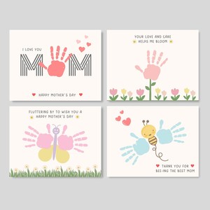 This fun and cute Mother’s day handprint pack is a great activity keepsake/ mom gift. Perfect for toddler, preschool, nursery or baby.