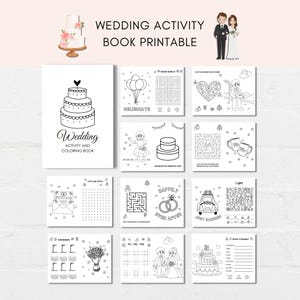This fun Wedding Activity Pack is a perfect way to keep kids engaged at your wedding. The PDF has fun Wedding games and wedding themed coloring sheets. It can also be used as a party favour.