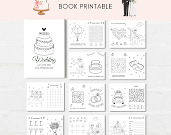 Wedding Activity Pack, Wedding Kids Activity, Wedding Activity Book, Wedding Activities, Wedding activity download, Kids Activity Pack