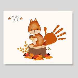 Create a fun and memorable fall keepsake with this Fall handprint craft printable! This digital download includes four different fall-themed handprint crafts. Perfect for toddler, preschool, nursery or baby. Can be used at home/ classroom.