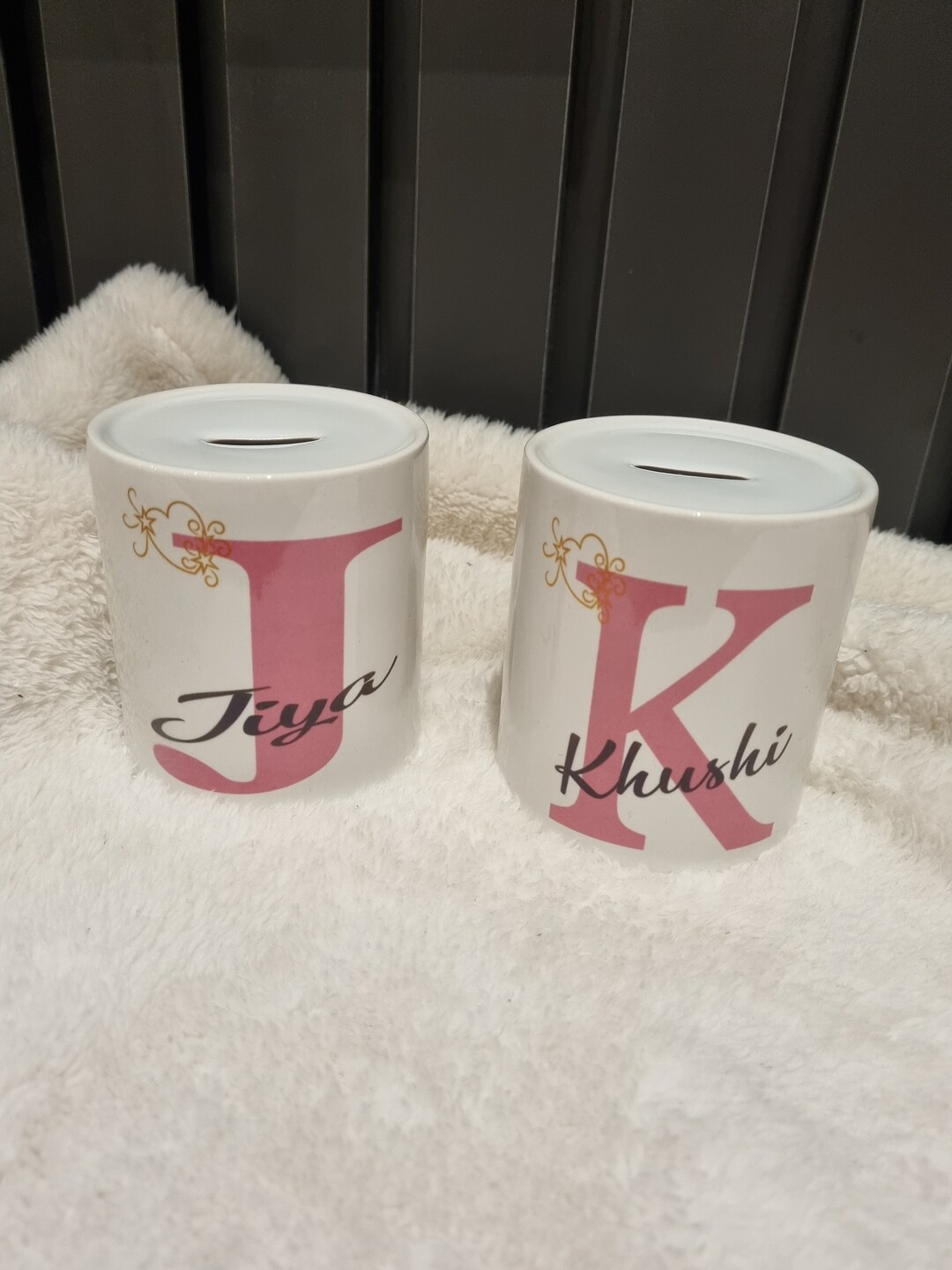 Personalised Ceramic Money Box/alphabet Money Box/custom Etsy UK