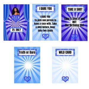 Sjabloon Resha Please-kaartspel (BLAUW)