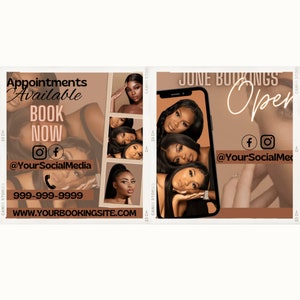 2for1 Brown Facial Flyer Bookings Flyer