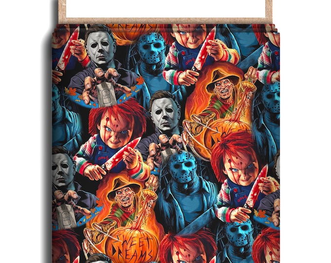 Horror Everywhere Character Fabric, Cotton Lycra, Horror, Horror Movie ...