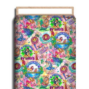 Pride Land Quotes Character Fabric, Cotton Lycra, Lion King, Simba, Nala, Pumba, Timon, High Quality Custom Fabric, 9x13 Tumbler Cut