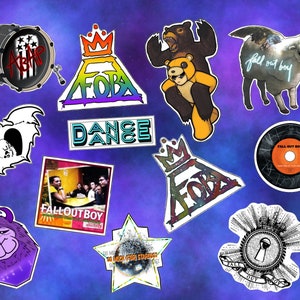 F.O.B. Sticker Packs | Pop Punk 00s Emo | Ttyg FUCT IOH Folie a Deux Mania SMFSD | Album Lyrics | Hand Drawn Sticker Bundle