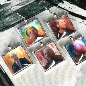 Supernatural Character Earrings, Necklace, or Pin | Dean and Sam Winchester, Castiel | Fandom Gift