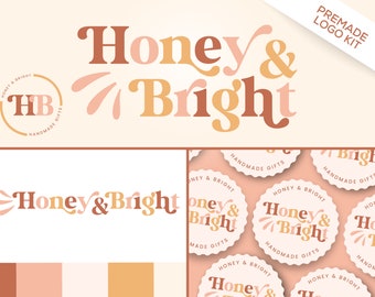 Boho Logo Design | Modern Logo Kit | Premade Logo Design | Neutral Custom Logo | Small Business Logo | Blog Logo | Podcast Logo | Bohemian