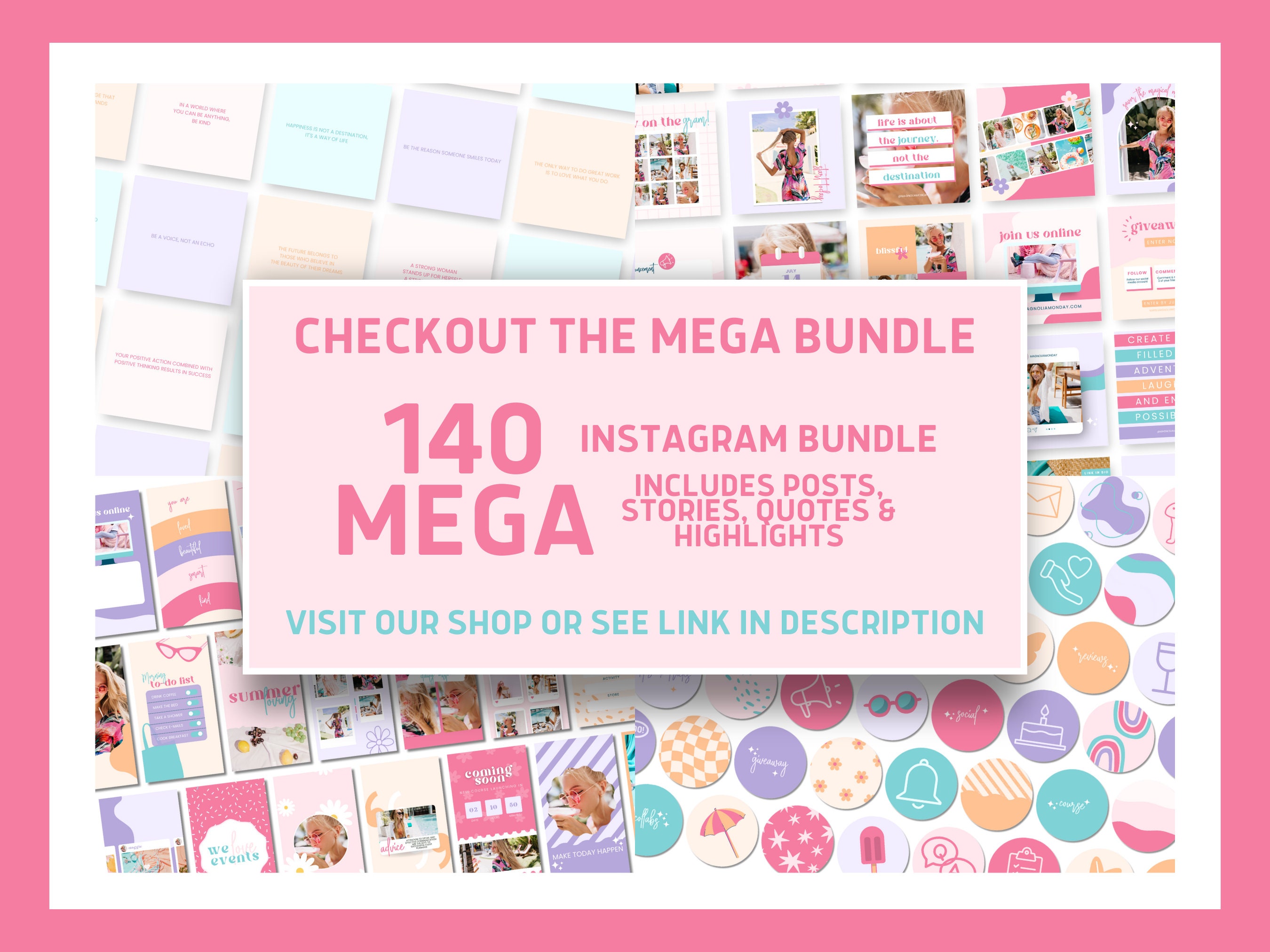 Thank You Card Canva Template, Colorful Card Template for Small ...