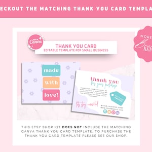 Trendy Etsy Shop Kit | Etsy Banner Template | Editable Etsy Store Listings | Colorful Shop Canva Template | Banner Template | Fun Shop Kit image 8