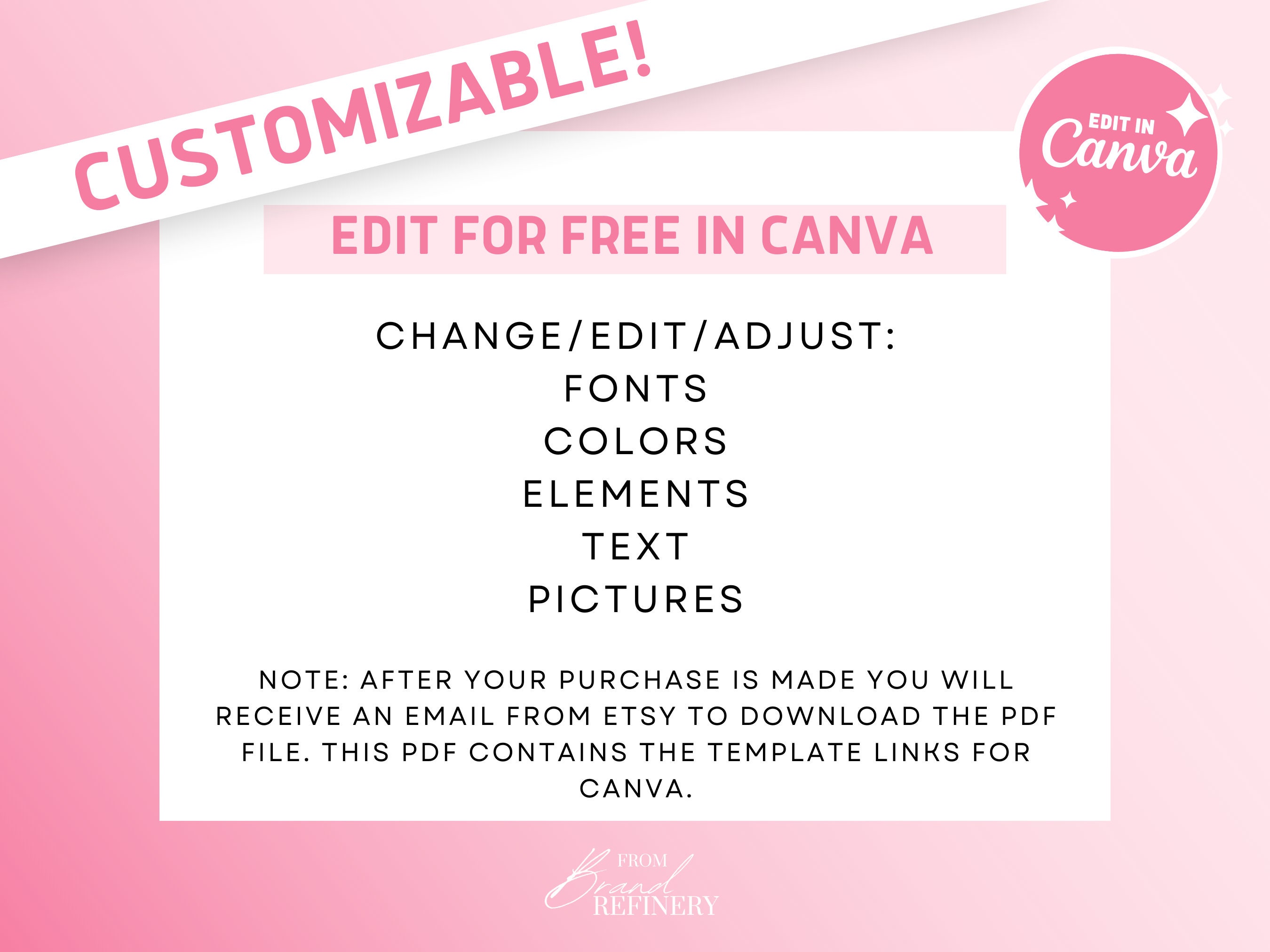 Thank You Card Canva Template, Colorful Card Template for Small ...