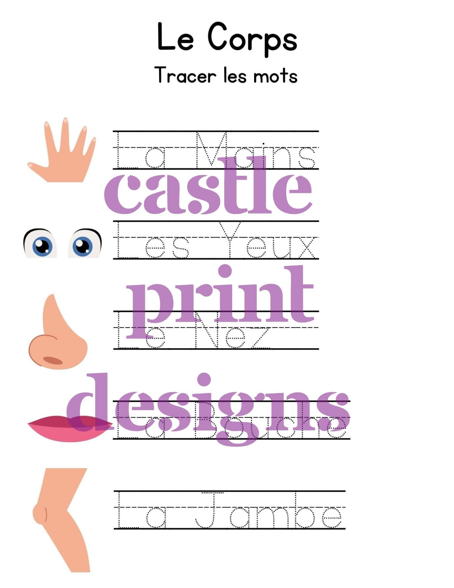 Grade 1 Worksheets in French - Etsy